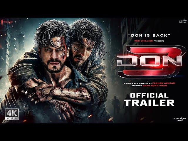 DON 3 - Trailer | Shahrukh Khan | Ranveer Singh | Kiara Advani | Jacqueline Fernandez | KING | 2025