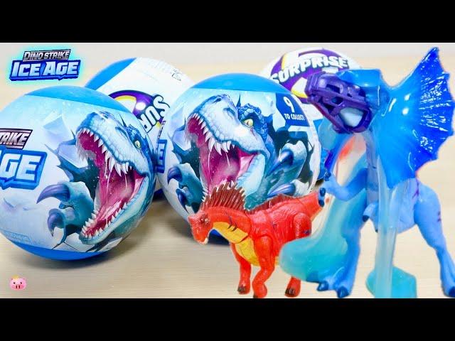 It's a surprise to see what kind of dinosaur will come out of the capsule! DINO STRIKE ICE AGE