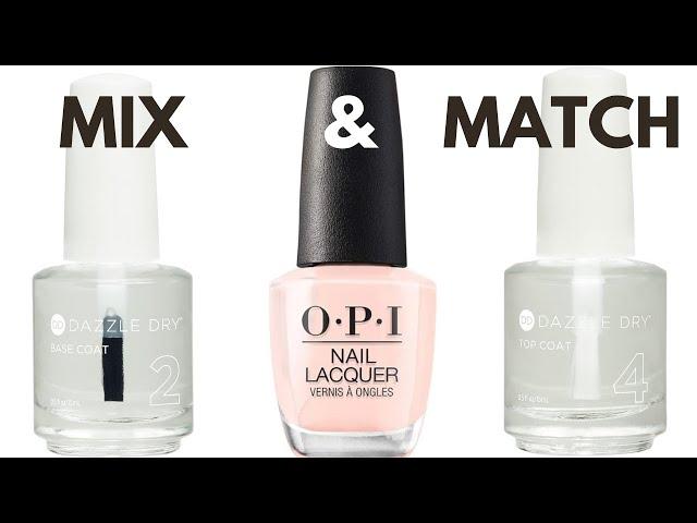 Can you use Dazzle Dry base and top with other brands of polish?