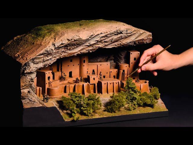 Historical Cliff Palace in Colorado | Diorama Craft DIY