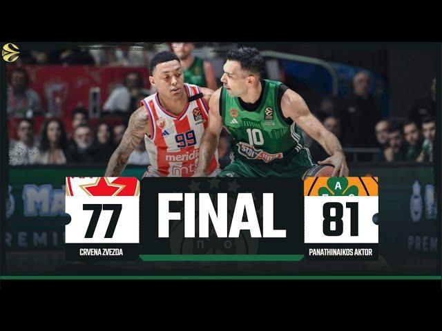 Crvena Zvezda - Panathinaikos 77-81 | Euroleague R7 Highlights | 01.11.2024