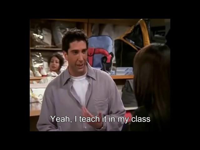 Ross and Rachel shop scene - with subtitles