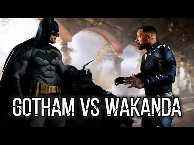 Dark Knight vs. Wakanda's King – A Clash of Legends