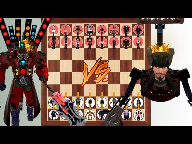 Skibidi Toilet Tournament | Team Titan Camera Speaker TItan vs Astro Detainer on chess board