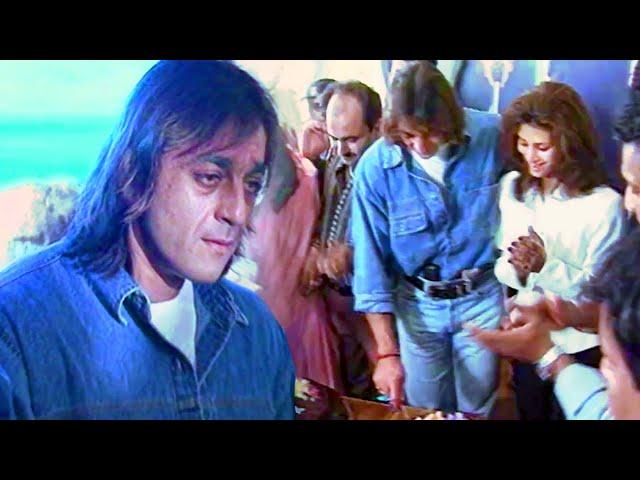 Sanjay Dutt Birthday Celebration In The 90s & Announcement Of Film "Khaleefe" (Unreleased)