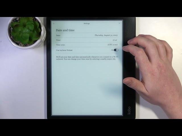 How To Manage Date & Time Settings In Rakuten Kobo Elipsa