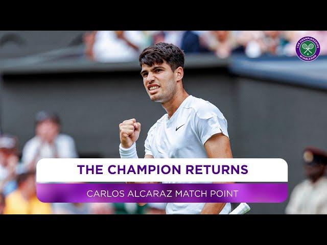 Carlos Alcaraz | Winning moment | First round | Wimbledon 2024