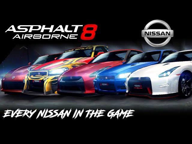 Asphalt 8: Full Nissan Showcase (Every Car in-game)