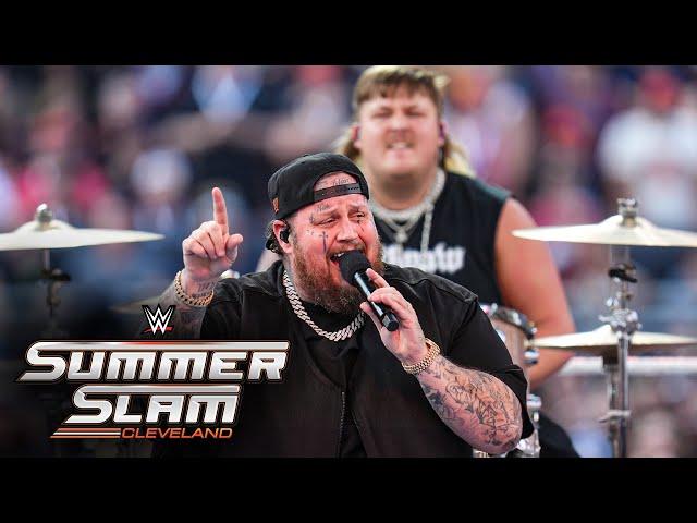 Jelly Roll kicks off SummerSlam after an introduction from Triple H: SummerSlam 2024 highlights