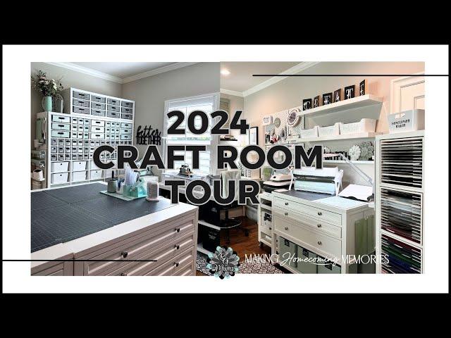 2024 Craft Room Tour | Ribbon & Paper Crafting | Small Craft Business Organization Ideas & Tips