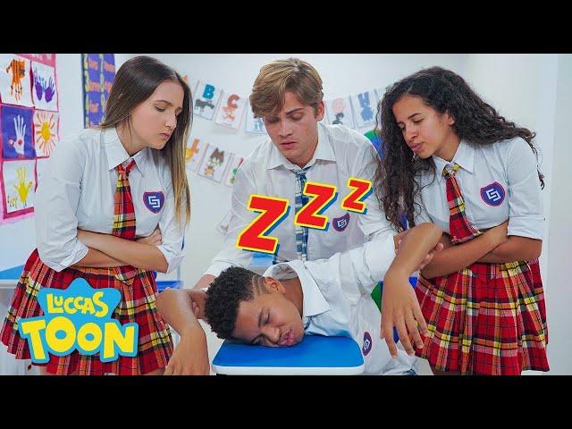PROBANDO VIRALES CHISTES EN LA ESCUELA FANTÁSTICA / LUCCAS TOON en Español