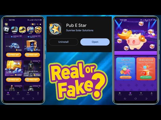 Pub E Star App - Pub E Star App Real Or Fake ; Pub E Star App Redeem Proof - Tech ReTech