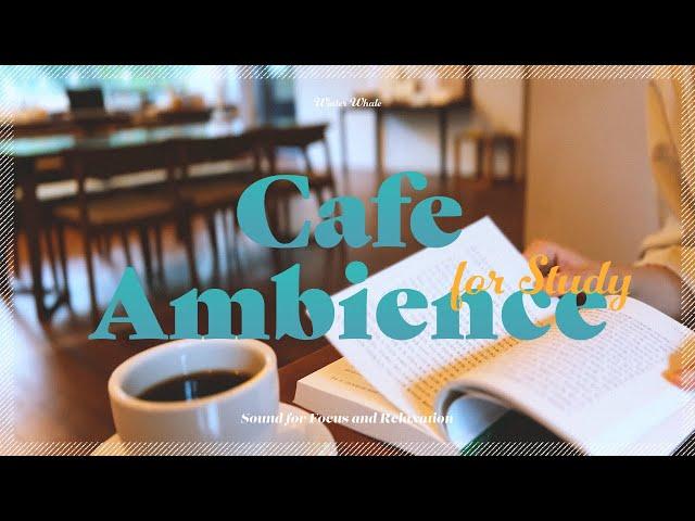 Rainy Day Coffee Shop️ Ambience for Relaxing  | Cafe Sounds, White Noise | Study, Work