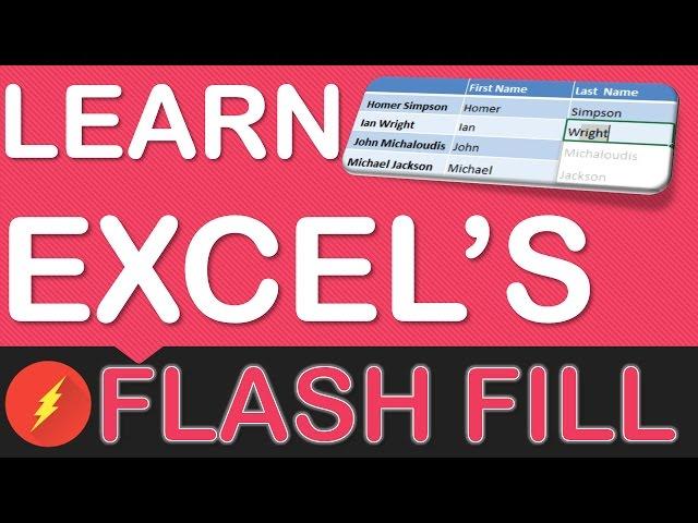 Excel Flash Fill Tutorial In Excel 2013, 2016, 2019 & Office 365