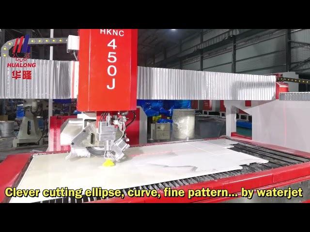 Hualong machinery waterjet CNC machine Sawjet stone cutting machine