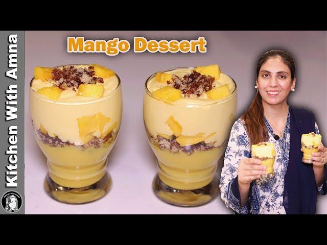 Mango Dessert Cups l No Bake Dessert Recipe l Easy Mango Recipe