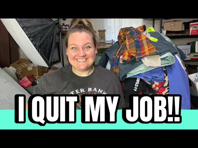 I Quit My Job To Be A Full Time Reseller! Life Update and Awesome Thrift Haul 