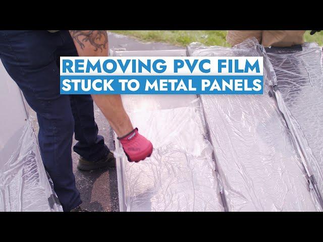 How to Remove PVC Strippable Film Stuck to Painted Metal Panels