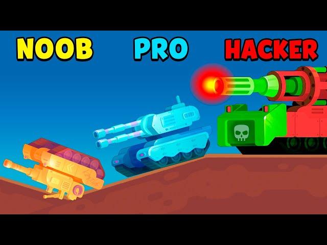 NOOB vs PRO vs HACKER - Tank Stars