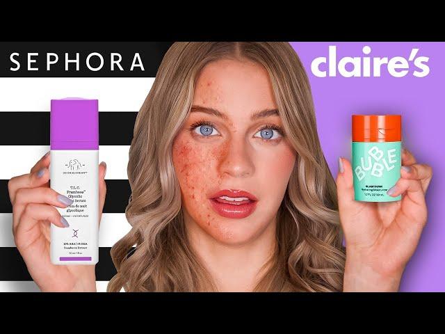 I Tried Cheap vs. Expensive Skincare! *preppy*