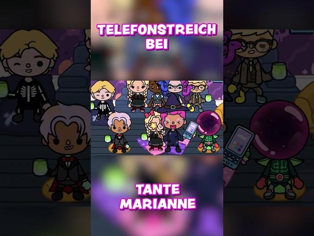 TELEFONSTREICH BEI TANTE MARIANNE!!  #shorts #tocaboca #halloween #viralvideo