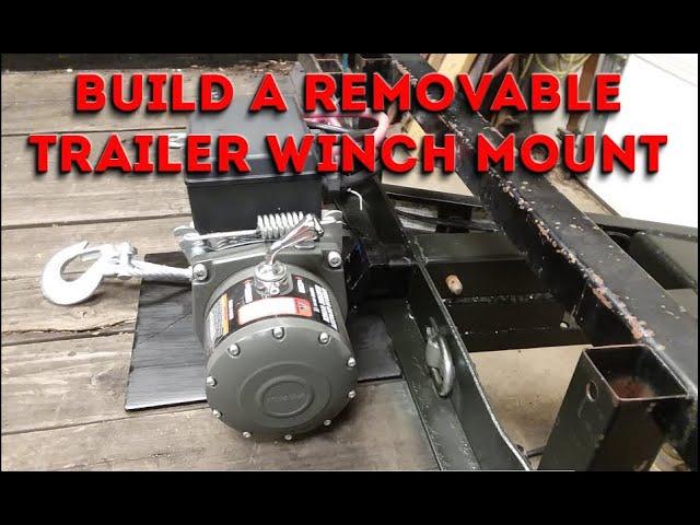 Removable Car Trailer Winch Mounting Idea & How to Install