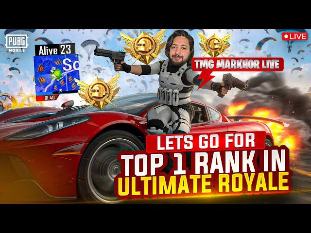 AJ INSHALLAH CHICKEN MISS NI KRNA | ULTIMATE ROYALE RANK PUSH | TMG MARKHOR | PUBG Live Stream