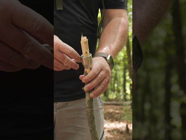 SIMPLE Way To Make A Wooden Hammer! #survival #camping #outdoors #bushcraft