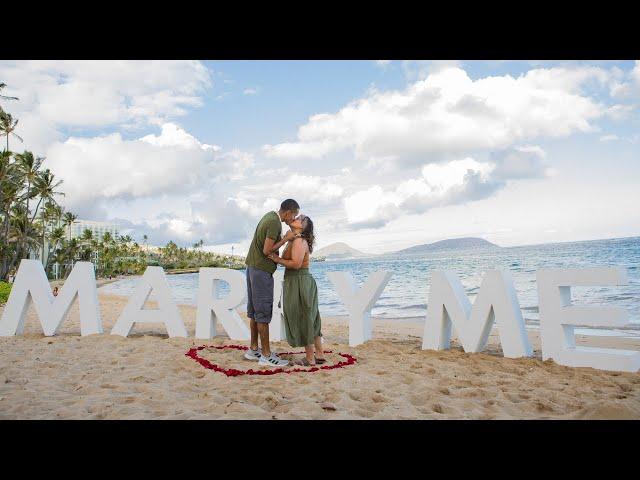 Hawaii "MARRY ME" Letters | Surprise Proposal Video