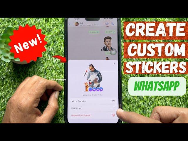 How to Create your own WhatsApp Stickers with Text Formatting Options on iPhone (2024)