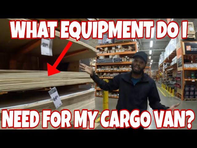 What Equipment/Tools Do You NEED For Your CARGO VAN? What's The Cost $$? #foryou