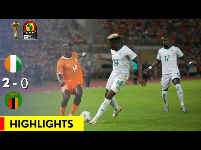 IVORY COAST 2-0 ZAMBIA | HIGHLIGHTS |  AFCON QUALIFIERS 2025