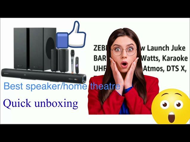 Best soundbar || ZEBRONICS JUKE BAR 9900 quick unboxing