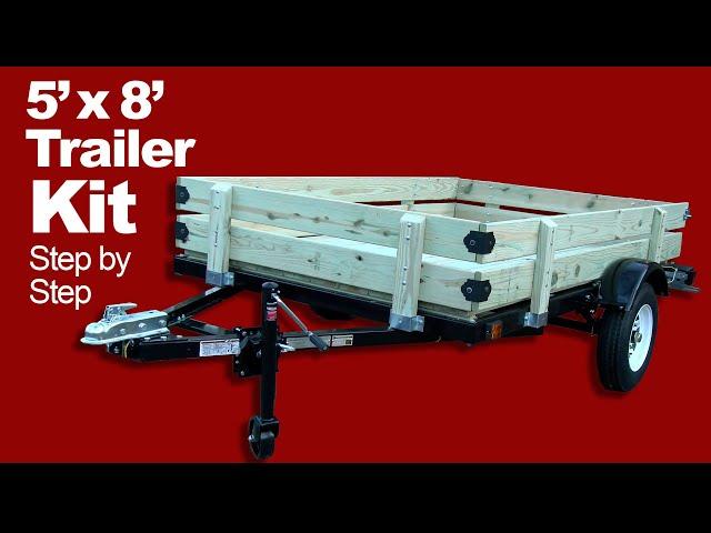 Building a Ironton 5' x 8' Utility Trailer Kit from Northern Tool.