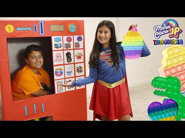 Mesin penjual raksasa mainan Fidget Maria Clara dan JP | Giant Vending Machine Fidget toys