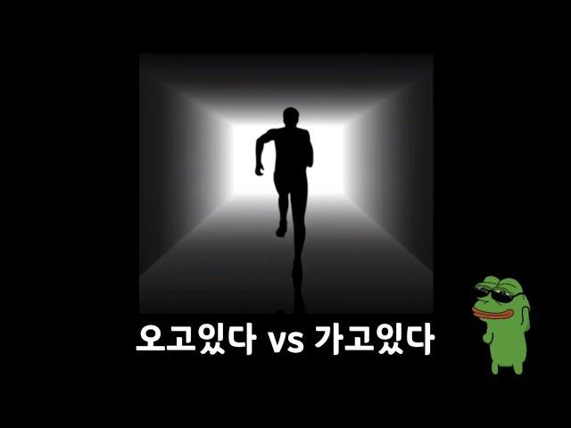 "착시현상테스트" 오고있다 vs 가고있다