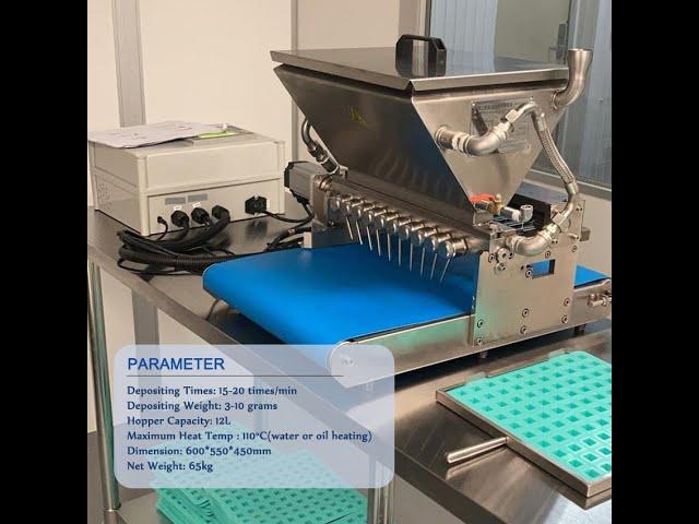 Smallest automatic Table Top Chocolate and Gummy Candy making machine with Cylinder demolder YFD20