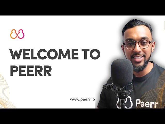 Welcome to peerr! - A dedicated health and life sciences professional network