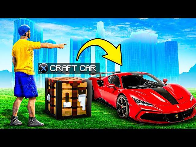 GTA 5 But You Can Craft CARS!