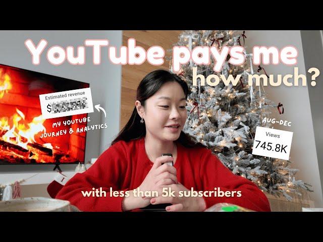 How much YouTube paid me in the first 5 months of being monetized with 5k subscribers