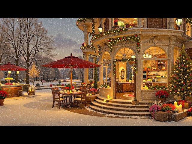 Jazz Relaxing Music at Christmas Coffee Shop Ambience ~ Smooth Christmas Jazz Instrumental Music