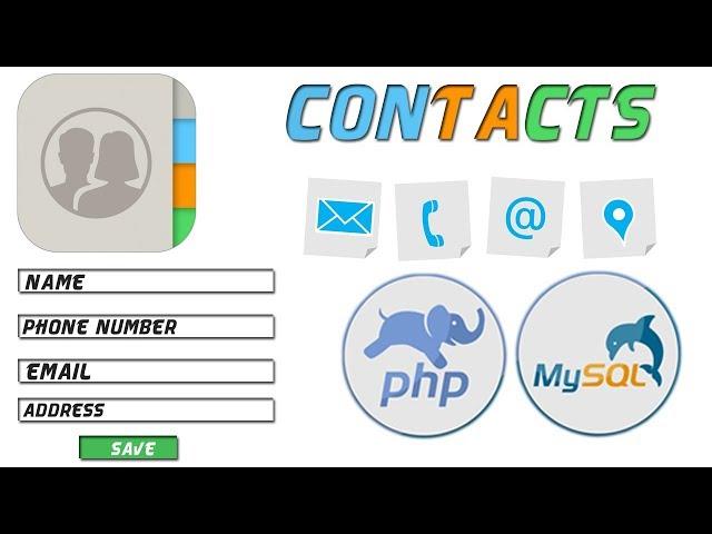 HOW TO MAKE SIMPLE CRUD IN PHP AND MYSQLI "INTRO" CRUD APP CONACTS - SINGLE PAGE APP PHP MYSQL