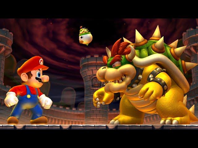 What Happens When Giant Mario Fights Bowser in New Super Mario Bros. U?