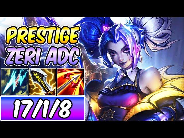 *NEW LETHAL TEMPO* PRESTIGE FRIGHT NIGHT ZERI ADC GAMEPLAY | Best Build & Runes | League of Legends