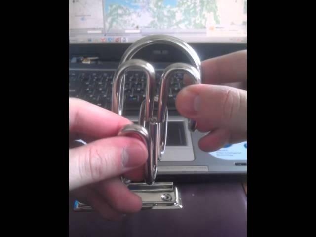 Головоломка металлическая с решением, проволочная головоломка