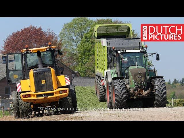 Silage 2017 | Fendt 924 + Claas Cargos 8500 | JCB at pitwork | M. Verhoef | Gras inkuilen | Grass