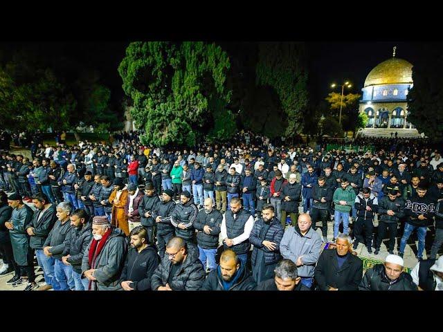 2nd Ramadan Esha & Taraweeh Prayer in AQSA MOSQUE || نفل صلاة العشا والتراویح فی المسجد الاقصی