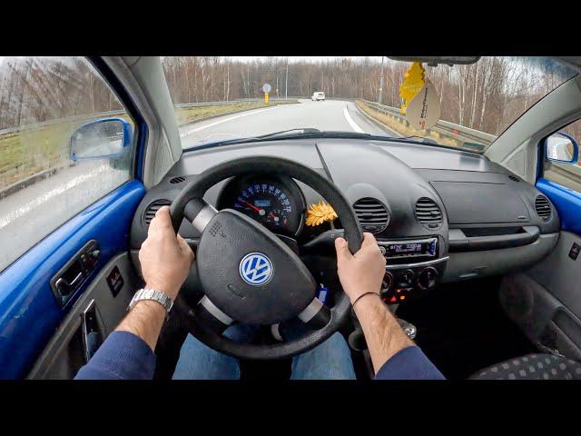 2000 Volkswagen New Beetle [2.0 115HP] | POV Test Drive #1029 Joe Black