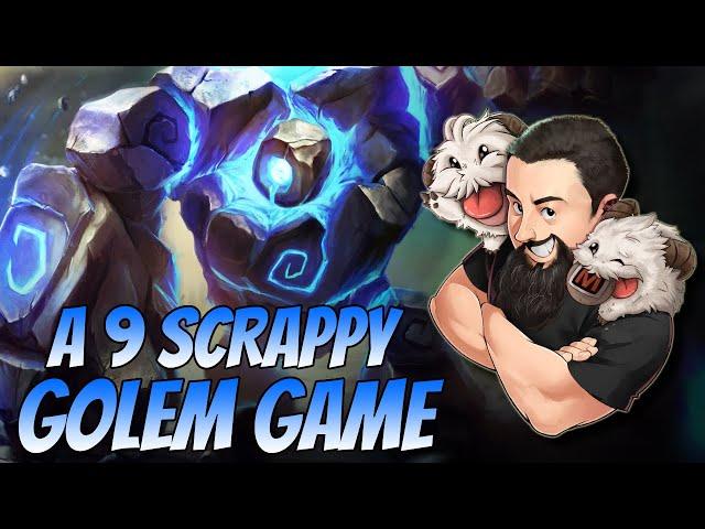 A 9 Scrappy Golem Game | TFT Into the Arcane | Teamfight Tactics