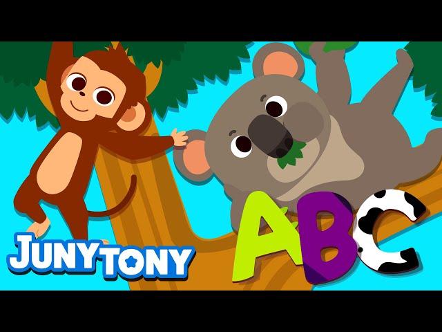 Alphabet Animals | Phonics Song | ABC Animals | Alphabet Songs for Kids | Learn Engilsh | JunyTony